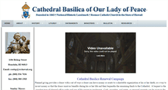 Desktop Screenshot of cathedralofourladyofpeace.com