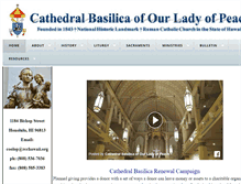 Tablet Screenshot of cathedralofourladyofpeace.com